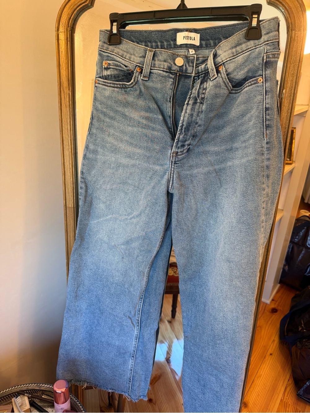 pistola Light Blue Relaxed Straight-Leg Jeans